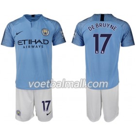 Goedkope Manchester City DE BRUYNE 17 Kids Thuistenue 2018/19